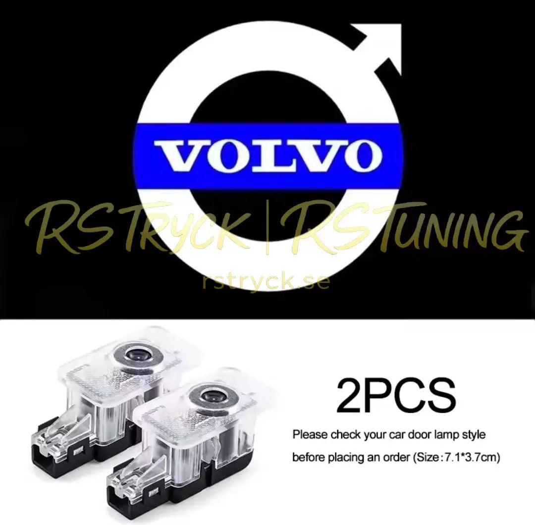Dörrbelysning Volvo Blå/Vit RSTryck
