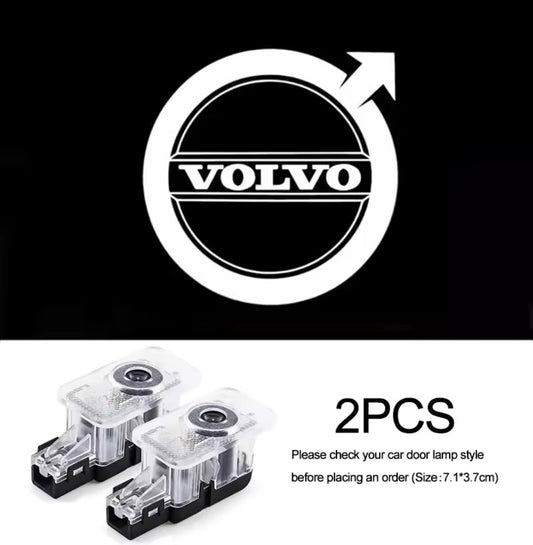 Dörrbelysning Volvo Vit Logo