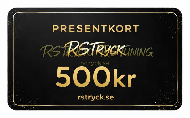 Presentkort RS Tryck Webshop RSTryck