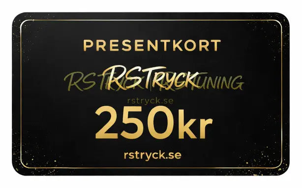 Presentkort RS Tryck Webshop RSTryck