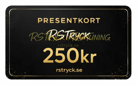 Presentkort RS Tryck Webshop RSTryck