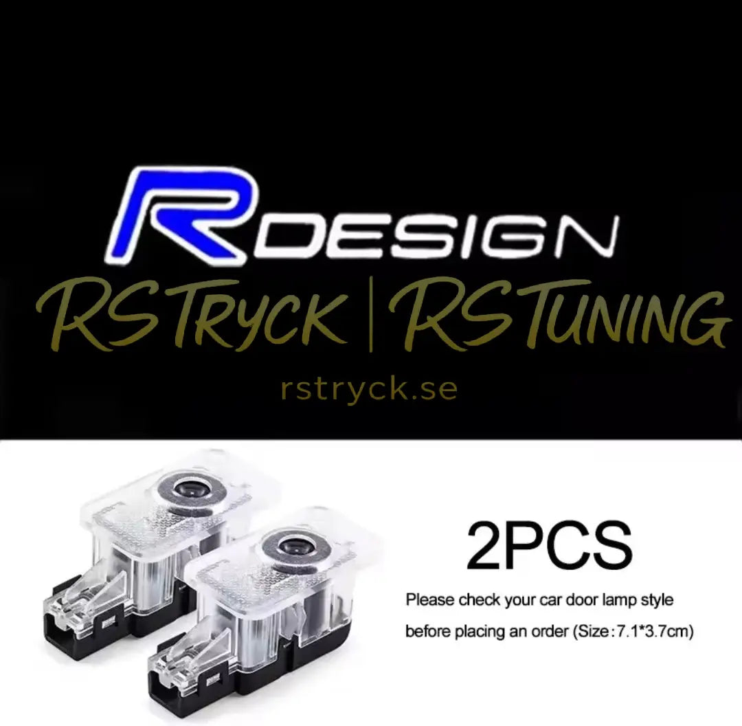 Dörrbelysning Volvo R-Design RSTryck