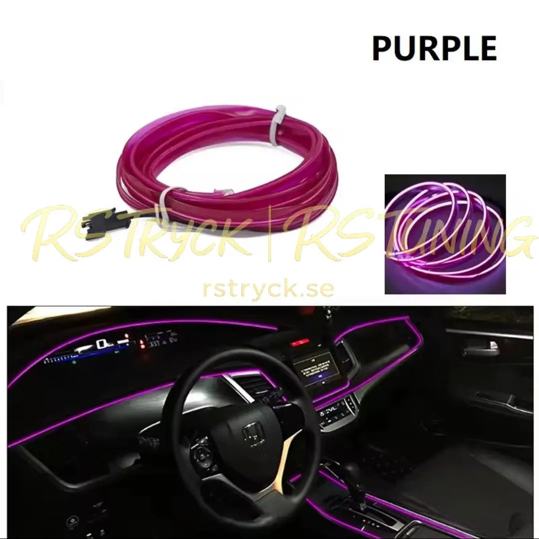LED Strip till bilinteriör - 4M, USB. RSTryck