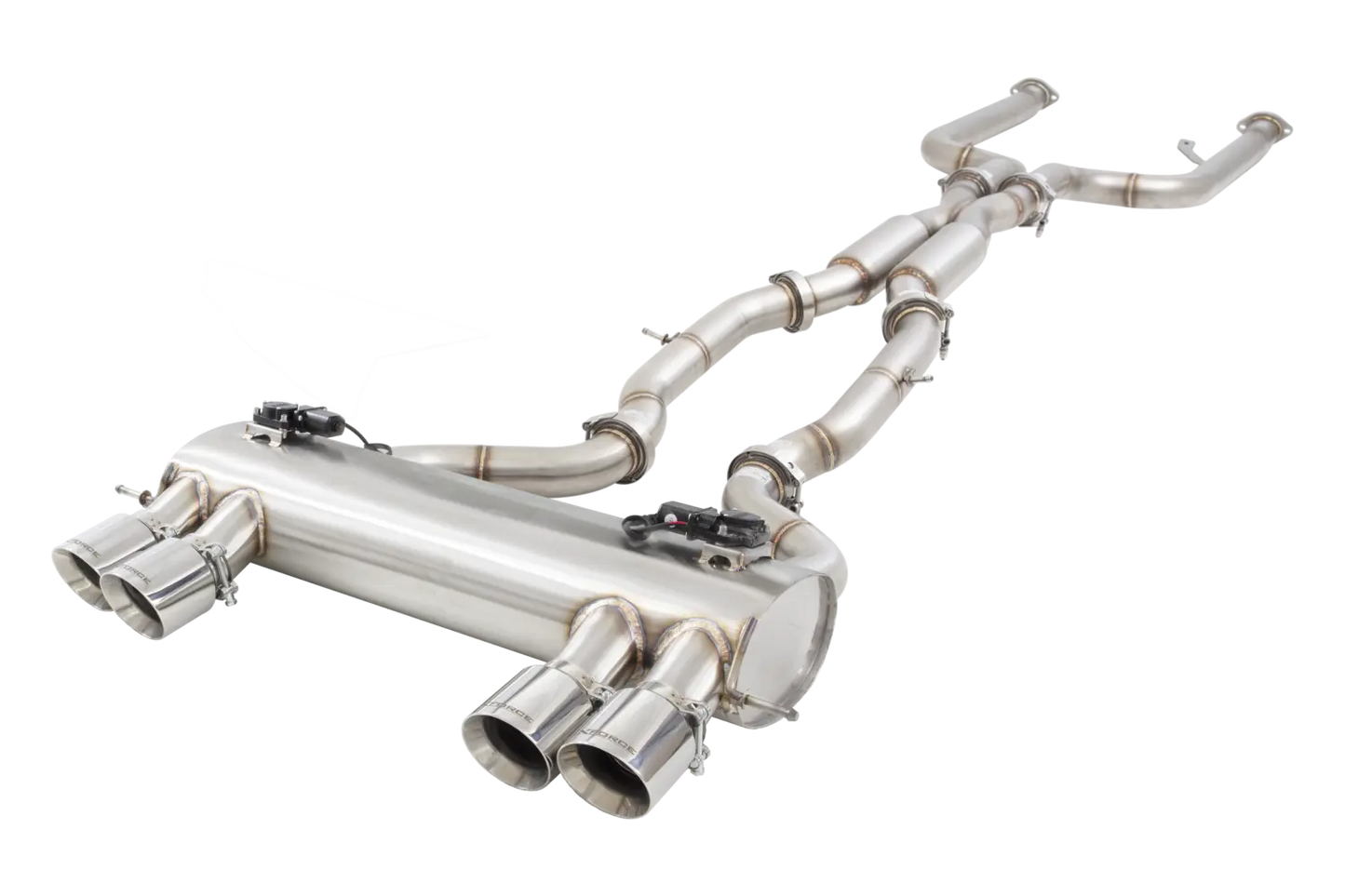 BMW M3 G80 2020- X-Force 3" Dubbla Cat-Back System Varex Dämpare, 304 Rostfritt Stål
