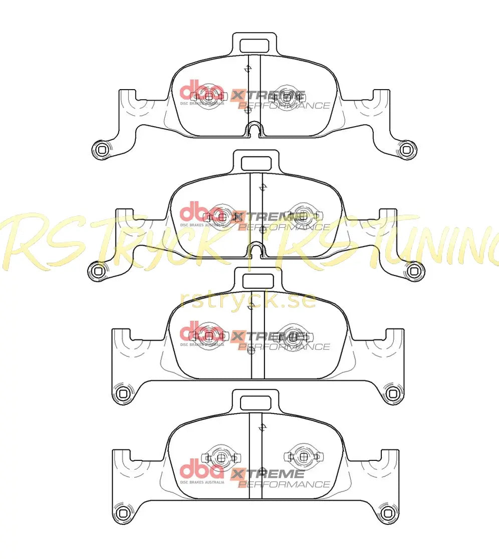 DBA Brakes Xtreme Performance Bromsbelägg ATE Fram DB15060XP Audi 4/5/6/7 2016- RSTryck