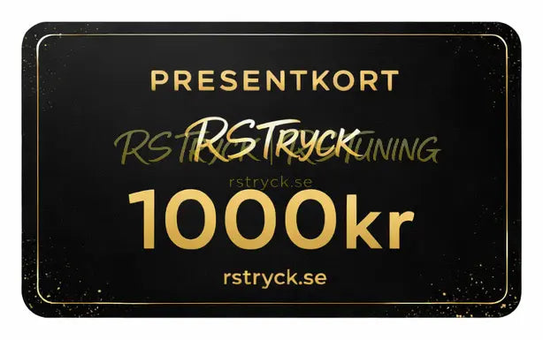 Presentkort RS Tryck Webshop RSTryck