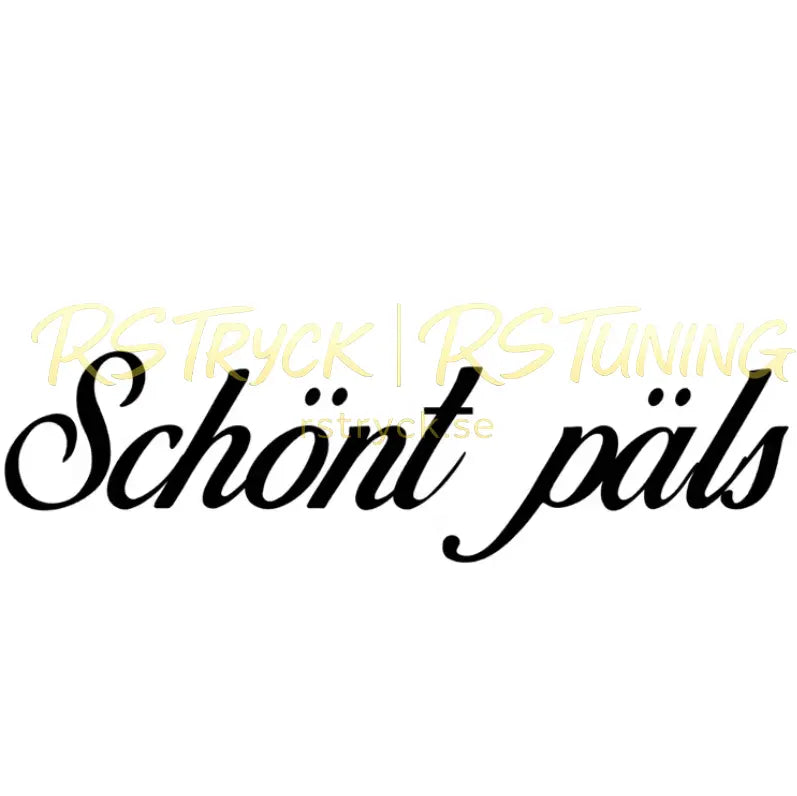Dekal | "Schönt päls" RSTryck