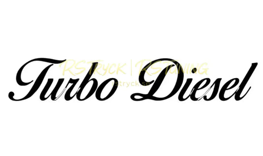 Dekal | "Turbo diesel" RSTryck