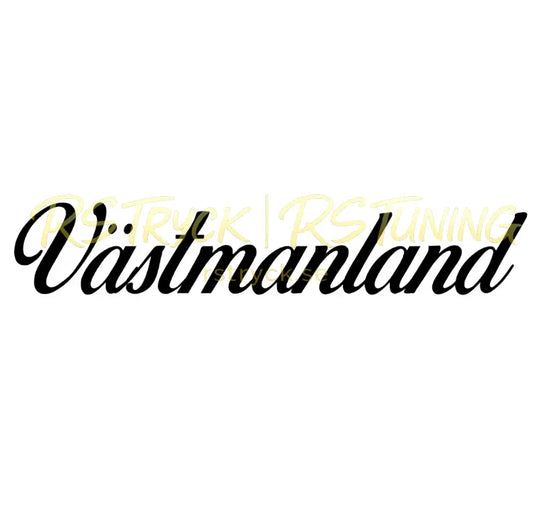 Dekal | "Västmanland" RSTryck